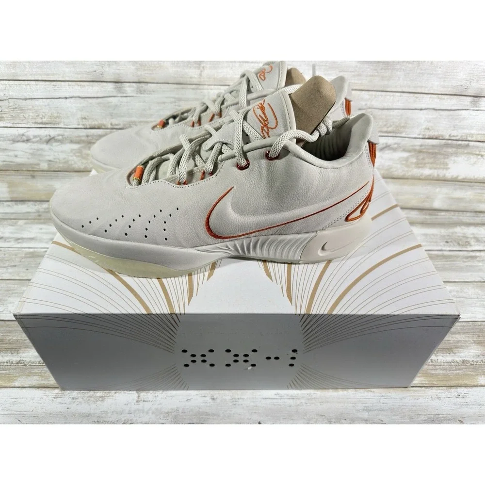 Nike LeBron 21 EP Abalone‎ Light Bone Orange Basketball Shoes Mens Low Top 11.5